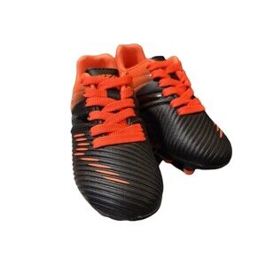 NEW IN BOX Vizari Liga Firm Ground Soccer Cleats Black/Orange Children's sz 8.5